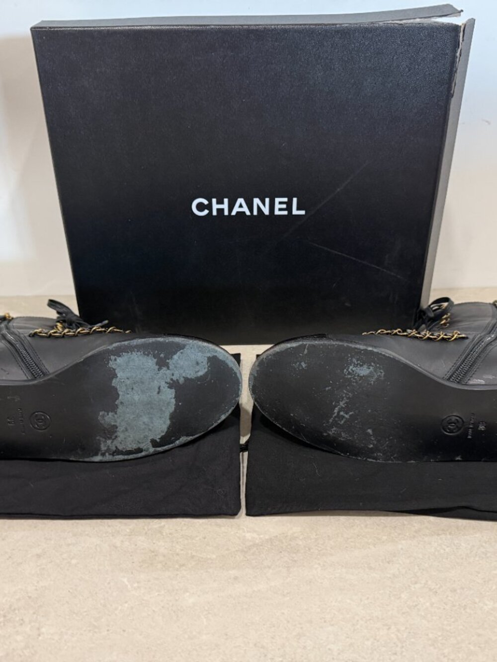 $1400 CHANEL BOOTS - Picture 5 of 8